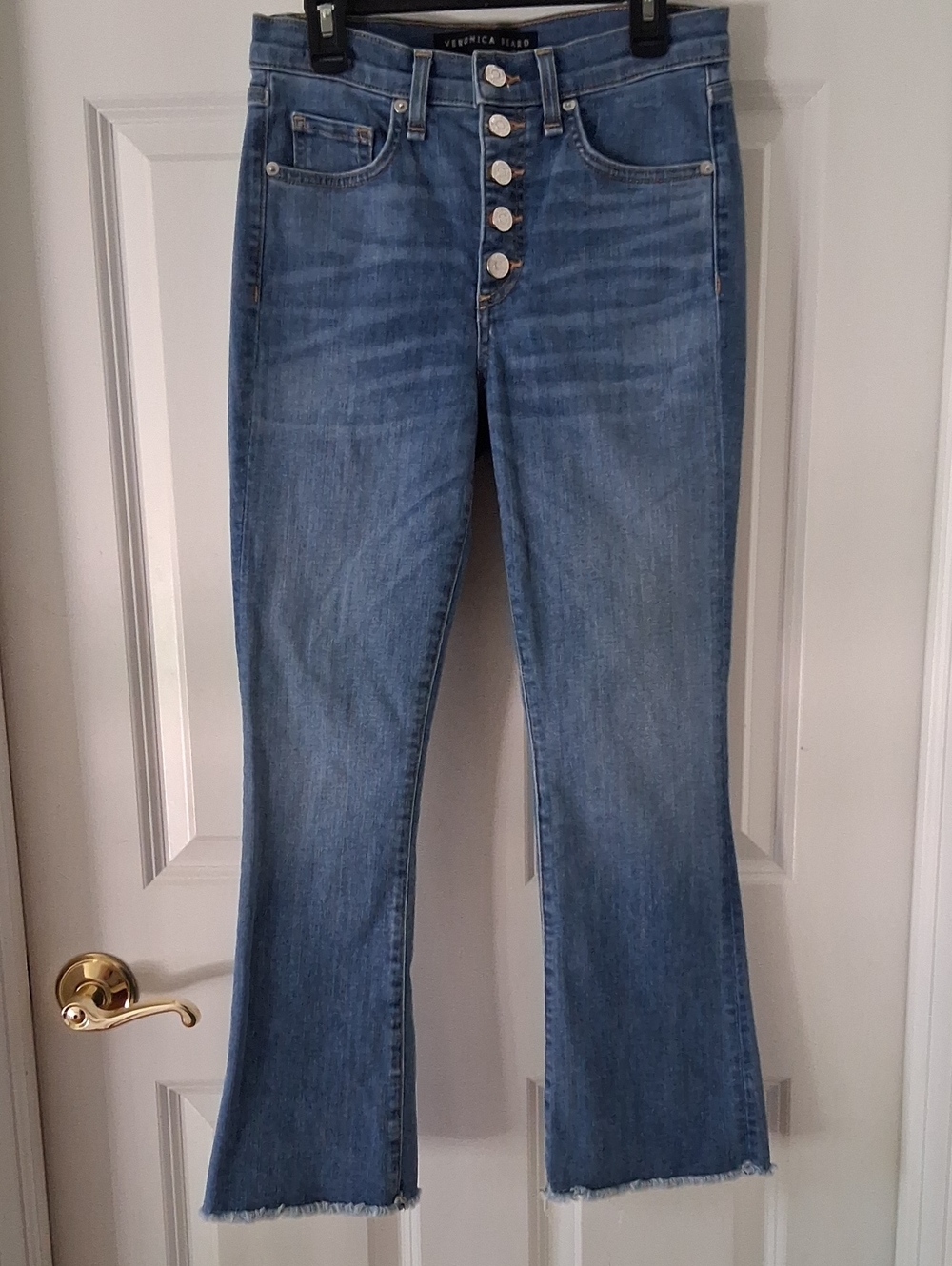 Veronica Beard Carolyn 10" Baby Boot Medium Blue High-Rise Jeans Size 25/0